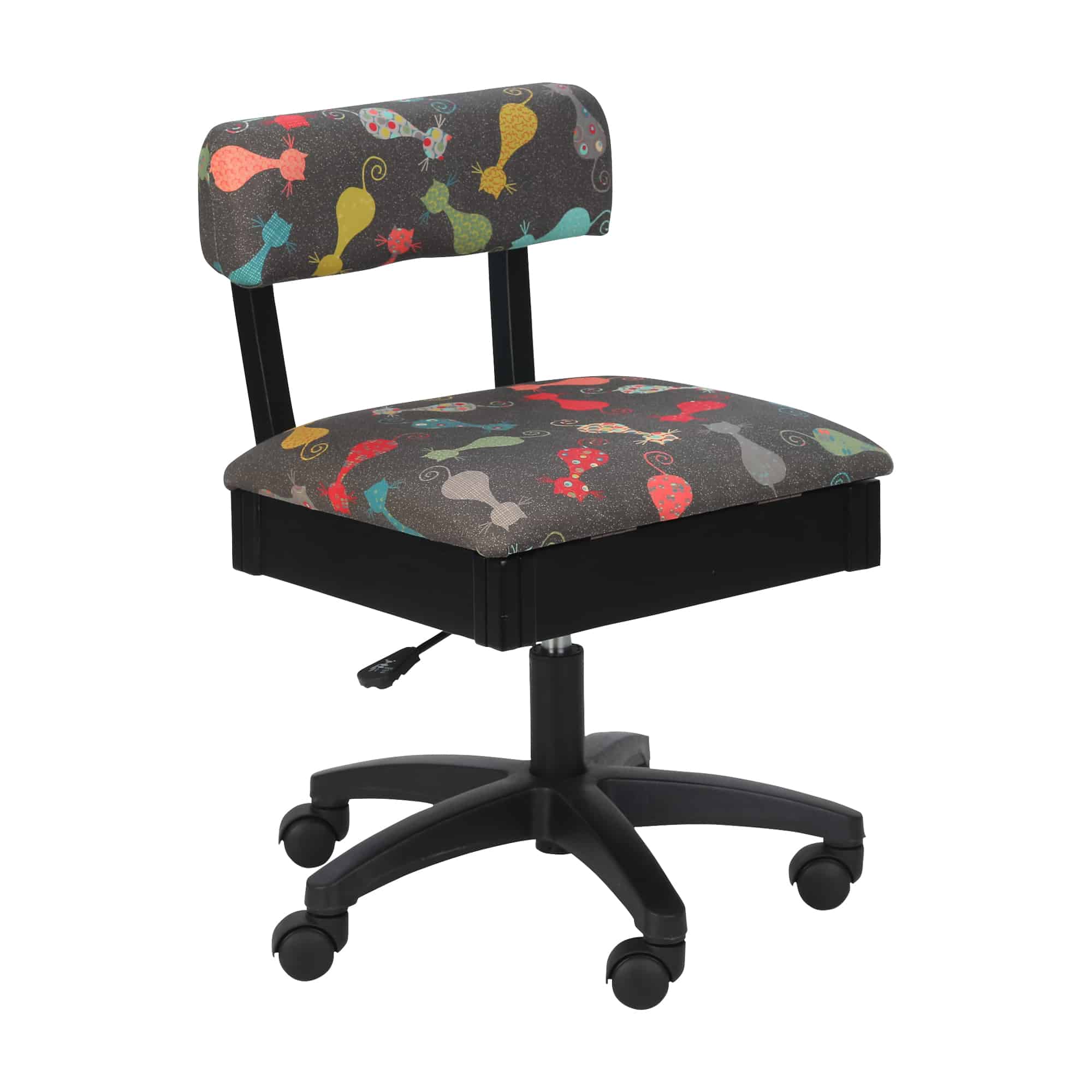 Arrow Height Adjustable Hydraulic Sewing Chair - Lady Gray