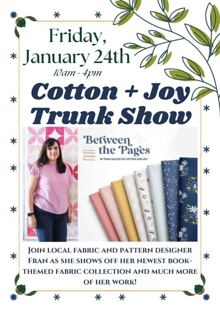 cotton and joy trunk show