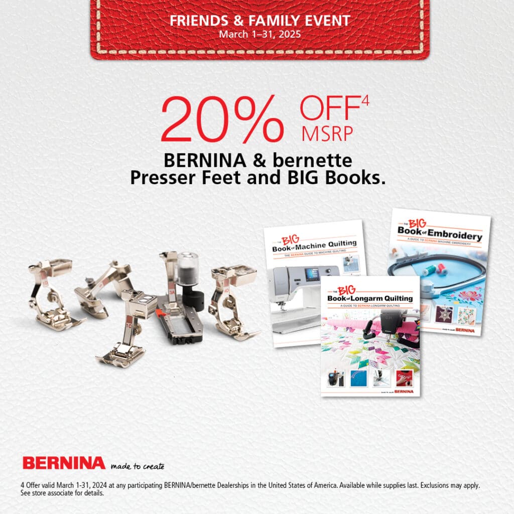 bernina sewing machine accessory sale