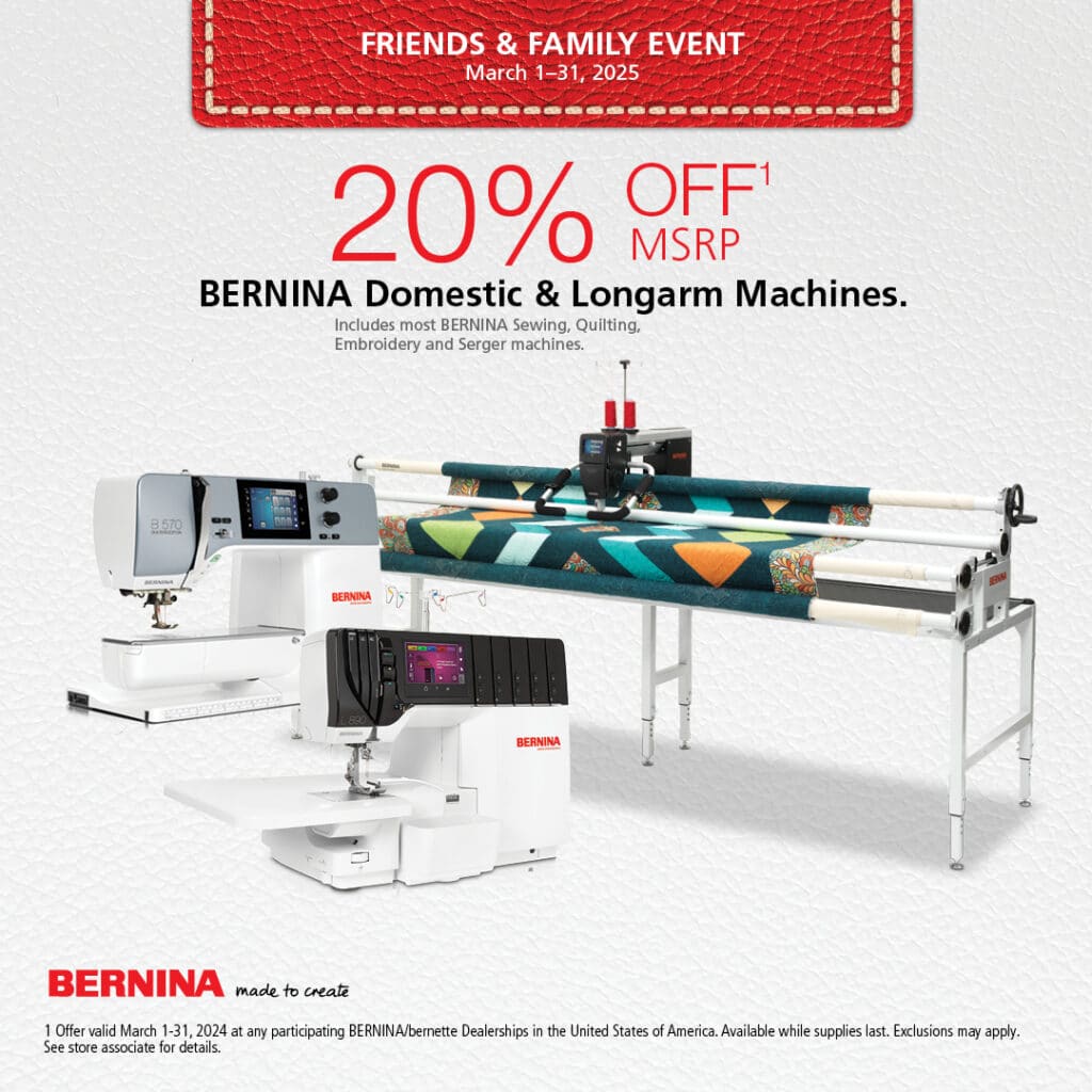 bernina sewing machine sale